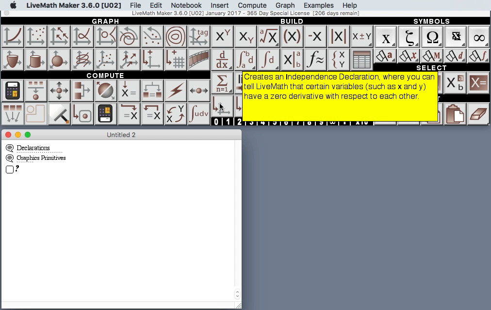 LiveMath Movie Larger Palette